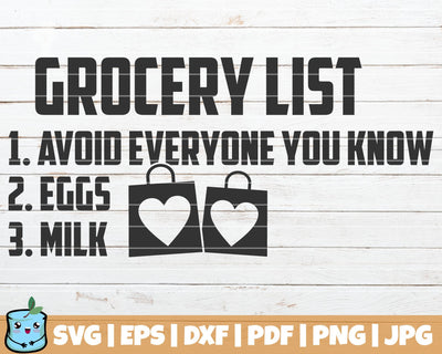 Grocery List SVG MintyMarshmallows 