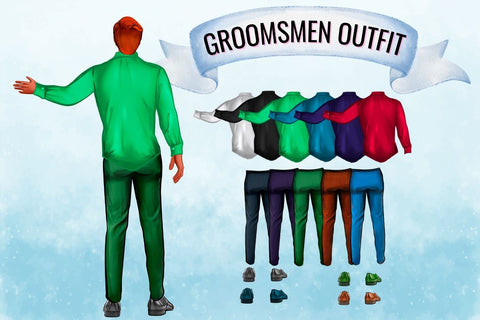 Groom and Groomsmen Creator Clipart SVG SvgOcean 