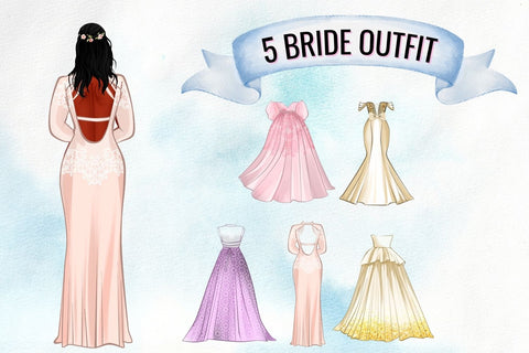 Groom & Bride Wedding Day Clipart SVG SvgOcean 