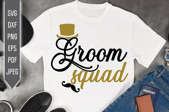 Groom Squad Svg. Wedding Svg. Groom Team Svg. Bachelor Svg. Wedding Party Svg. Stag Party. Cricut, Silhouette, Iron On, Dxf, Eps, Png SVG Mint And Beer Creations 