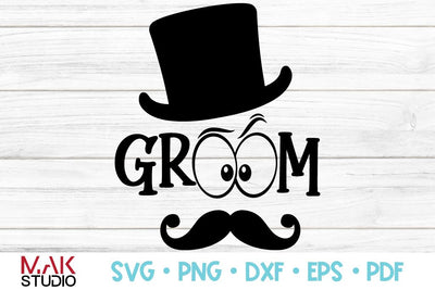 Groom svg, Groom svg file, Wedding svg, Groom silhouette, Groom cut file, Team groom svg SVG MAKStudion 