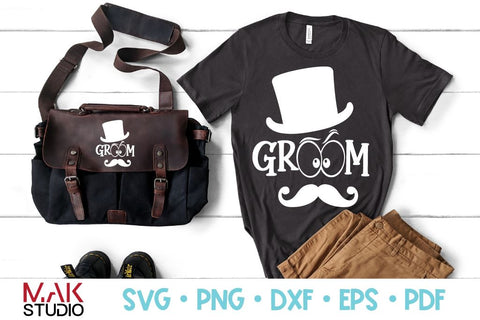 Groom svg, Groom svg file, Wedding svg, Groom silhouette, Groom cut file, Team groom svg SVG MAKStudion 