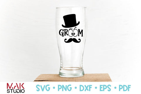Groom svg, Groom svg file, Wedding svg, Groom silhouette, Groom cut file, Team groom svg SVG MAKStudion 