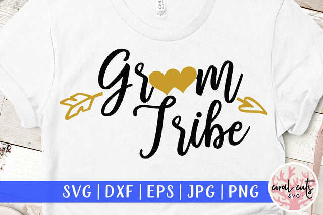 Groom Tribe heart – Wedding SVG EPS DXF PNG Cutting Files SVG CoralCutsSVG 