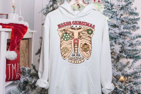 Groovy Christmas Bones Sublimation Sublimation CraftLabSVG 