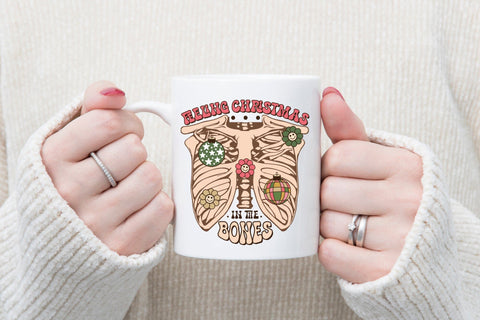 Groovy Christmas Bones Sublimation Sublimation CraftLabSVG 