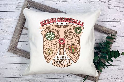 Groovy Christmas Bones Sublimation Sublimation CraftLabSVG 