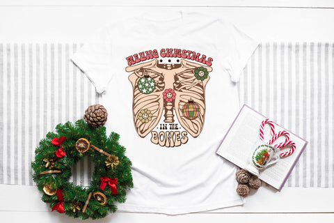 Groovy Christmas Bones Sublimation Sublimation CraftLabSVG 
