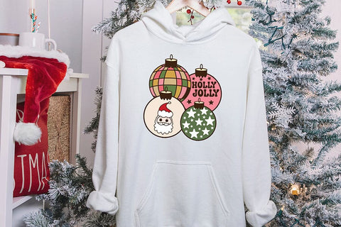 Groovy Christmas Holly Jolly Sublimation Sublimation CraftLabSVG 