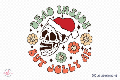 Groovy Christmas Jolly Af PNG Sublimation Sublimation CraftLabSVG 