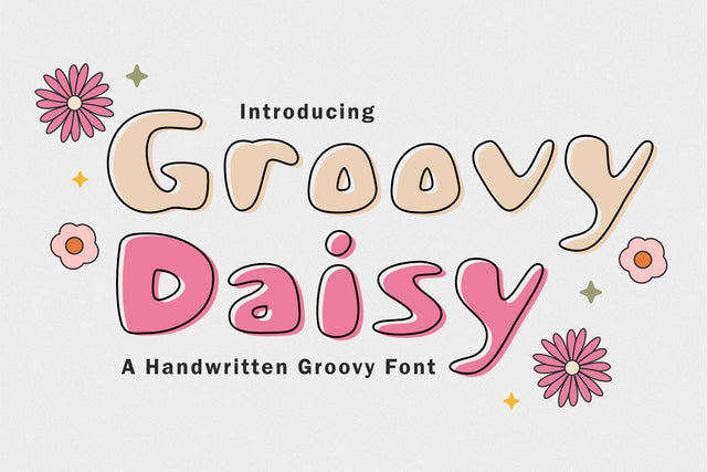 Groovy Daisy - Retro Groovy Font from Jimtype Studio Font Jimtype Studio 