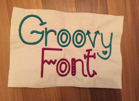 Groovy Embroidery Font Embroidery/Applique MissMarysEmbroidery 