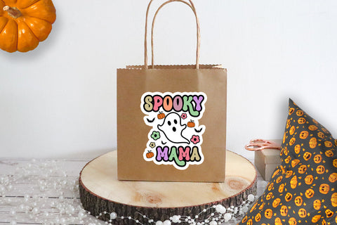Groovy Halloween Stickers Bundle I Retro Halloween Stickers Sublimation Happy Printables Club 