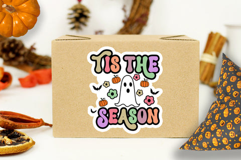 Groovy Halloween Stickers Bundle I Retro Halloween Stickers Sublimation Happy Printables Club 