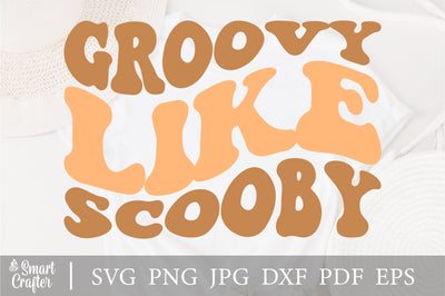 Groovy Like Scooby svg, wavy style svg, EPS PNG Cricut Instant Download SVG Fauz 