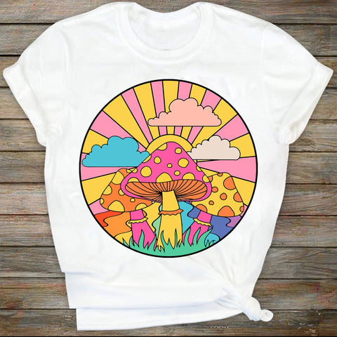 Groovy Magic mushroom popular png file trendy sublimation preppy shirt no svg Print, Retro summer hippie shirt png printable, Hippie summer SVG DiamondDesign 