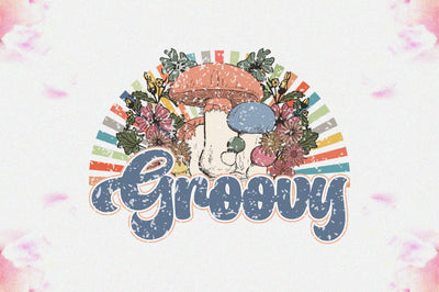 Groovy Magic Mushroom Sublimation Sublimation Jagonath Roy 