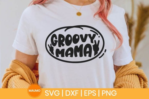 Groovy mama, retro svg quotes SVG Maumo Designs 