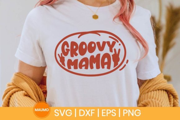 Groovy mama, retro svg quotes SVG Maumo Designs 