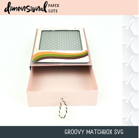 Groovy Matchbox Box SVG Dimensional Paper Cuts LLC 