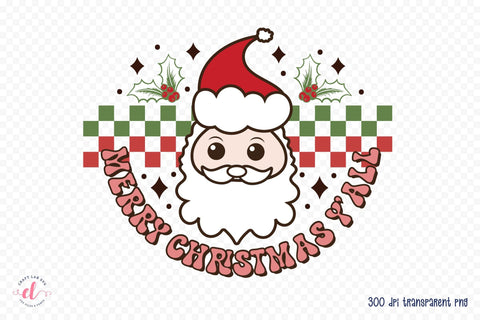 Groovy Merry Christmas Y'all Sublimation Sublimation CraftLabSVG 