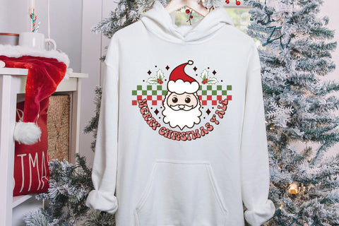 Groovy Merry Christmas Y'all Sublimation Sublimation CraftLabSVG 