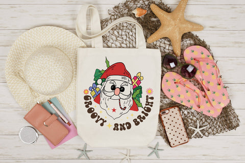 Groovy Santa Christmas Sublimation SVG designartist 