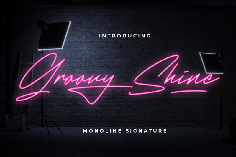 Groovy Shine Font Abo Daniel Studio 