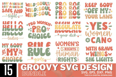 Groovy SVG Bundle SVG Regulrcrative 