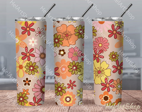 Groovy Tumbler PNG | Hippie Boho Sublimation PNG Sublimation _HelArtShop_ 