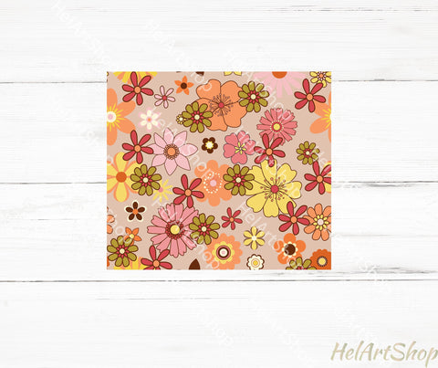 Groovy Tumbler PNG | Hippie Boho Sublimation PNG Sublimation _HelArtShop_ 