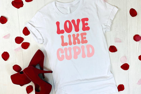 Groovy Valentine's Day SVG Bundle I Retro Valentines SVG SVG Happy Printables Club 