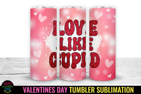 Groovy Valentines Tumbler Sublimation I 20 Oz Tumbler Wrap Sublimation Happy Printables Club 