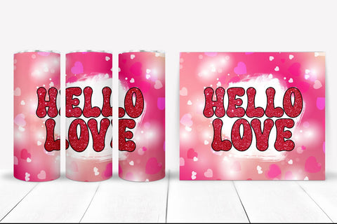 Groovy Valentines Tumbler Sublimation I 20 Oz Tumbler Wrap Sublimation Happy Printables Club 
