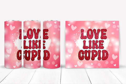 Groovy Valentines Tumbler Sublimation I 20 Oz Tumbler Wrap Sublimation Happy Printables Club 