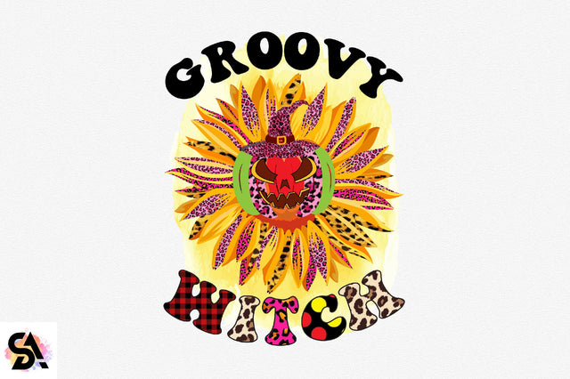Groovy Witch Sublimation SVGArt 