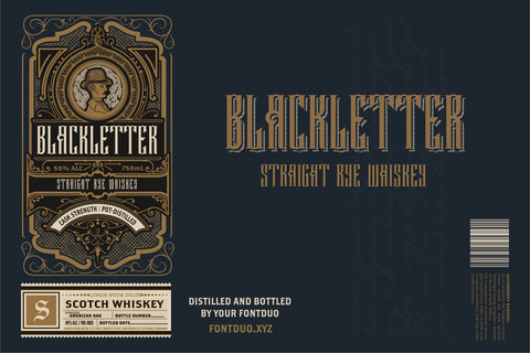 Grotesque Blackletter Layer Font Font FontDuo 