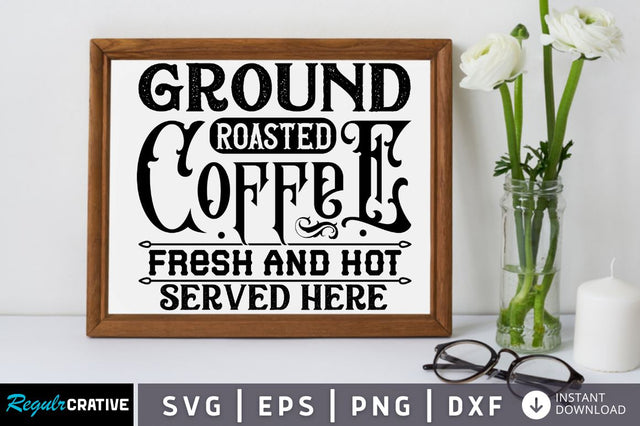 Ground roasted coffee fresh SVG SVG Regulrcrative 