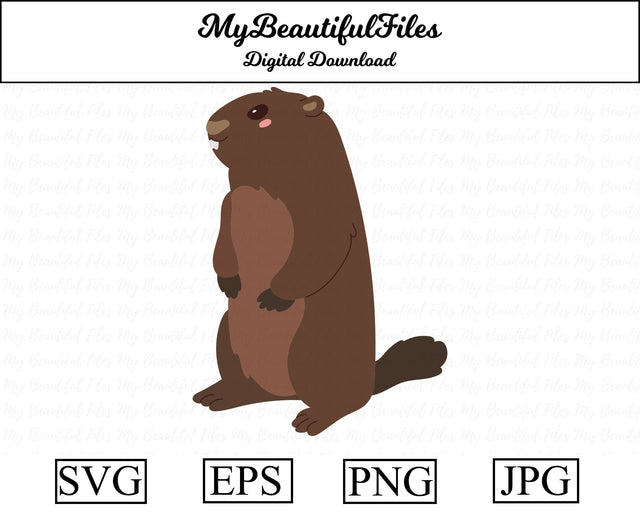 Groundhog - Animal SVG MyBeautifulFiles 