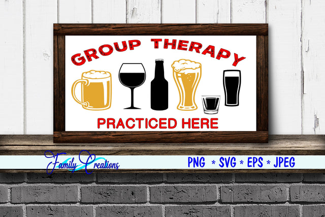 Group Therapy Is Practiced Here SVG Family Creations 