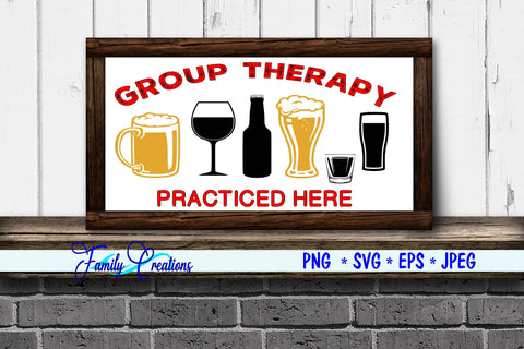 Group Therapy Is Practiced Here SVG Family Creations 