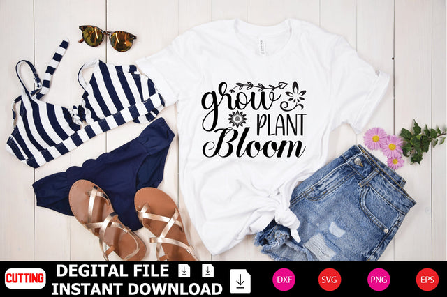 Grow Plant Bloom SVG Shahin alam 