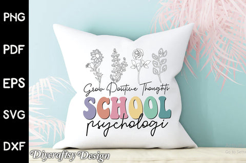 Grow Positive Thoughts School Sublimation Creativeart88 