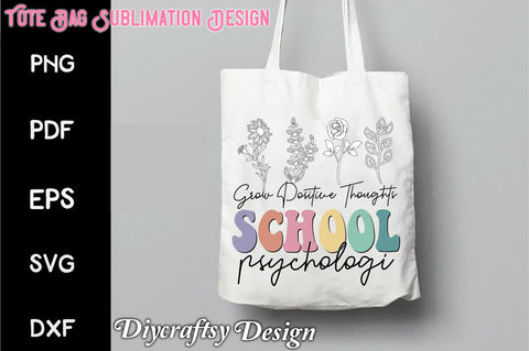 Grow Positive Thoughts School Sublimation Creativeart88 