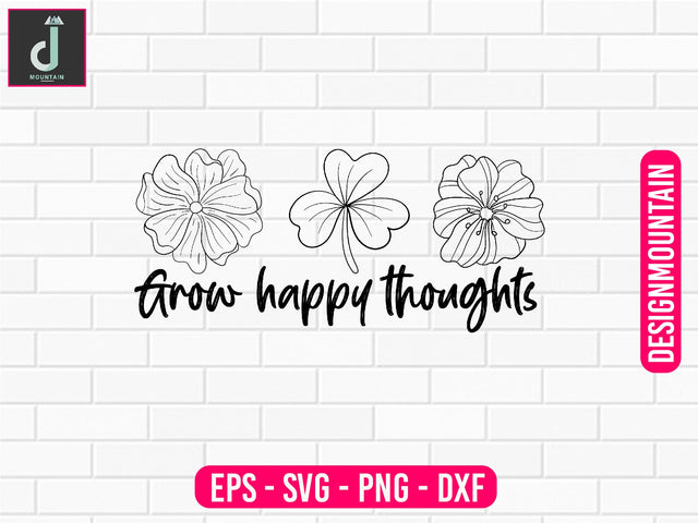 Grow positive thoughts svg design SVG Alihossainbd 