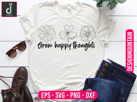 Grow positive thoughts svg design SVG Alihossainbd 
