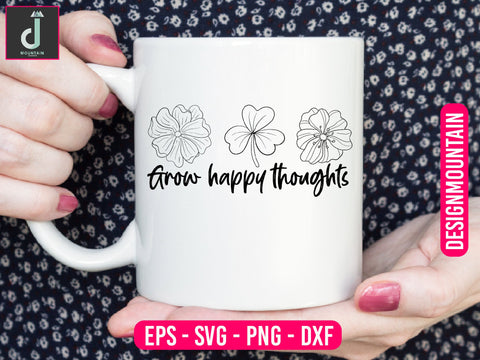 Grow positive thoughts svg design SVG Alihossainbd 
