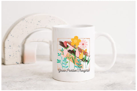 Grow Positive Thoughts Wildflowers Sublimation Sublimation Jagonath Roy 