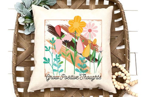 Grow Positive Thoughts Wildflowers Sublimation Sublimation Jagonath Roy 