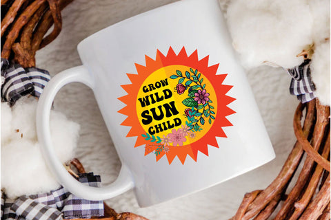 Grow Wild Sun Child Sublimation Sublimation Rupkotha 